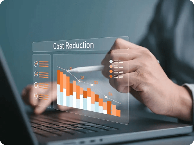 Cost reduction illustration